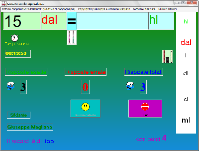 Equivalenze capacità immagine programma