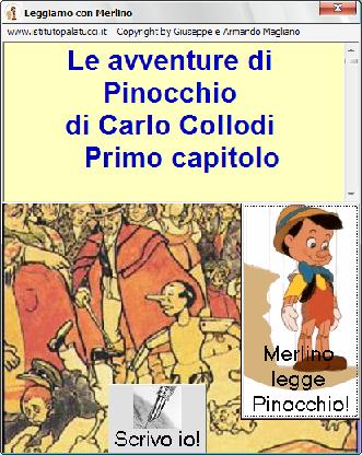 Merlino legge Pinocchio