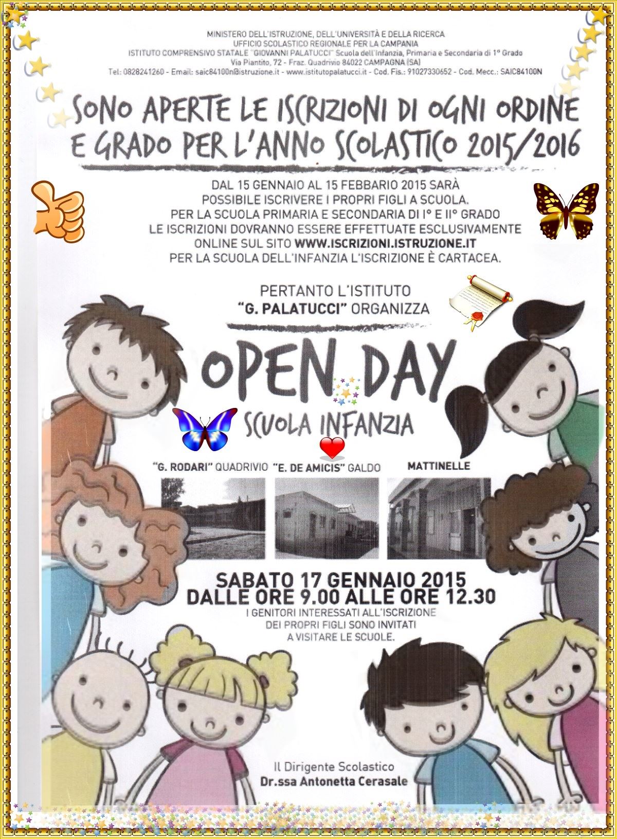 17 gennaio 2015 Open Day Scuola dell'infanzia 